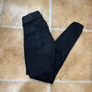 Hollister Extreme Skinny Black Jeans size 28w 30L